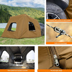 SUV Tents for Camping, Car Tents for Camping 4-6 People, SUV Tent Attachment Tailgate Tent