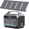 DARAN Portable Power Station with 60W Solar Panel, 288Wh (90,000mAh) LiFePO4 Battery, 350W (600W Peak) Mini Solar Generator, 2.1Hrs Fast Charing, 7-Port Design with AC Outlet for Emergency, Hurricane