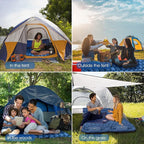HiiPeak Sleeping Pad for Camping- Ultralight Inflatable Sleeping Mat with Built-in Foot Pump & Pillow, Upgraded Compact Camping Air Mattress for Tent, Backpacking, Hiking