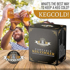 Portable Keg Cooler - Foldable, Reusable, Lightweight, Insulated, and Easy Setup