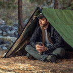 Arcturus XL Heavy Duty Survival Blanket – Insulated Reflective Thermal Camping Tarp - 8.5 FT x 12 FT (Olive Green)