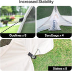 Alvantor Pop Up Screen House Gazebo with Mosquito Netting, Instant UV Resistant Sun Shelter for Patio & Backyard, Portable Canopy Tent for 2-10 Person