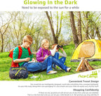 AceCamp Kids Sleeping Bag, Glow-in-The-Dark Sleeping Bag for Kids and Youth, Portable Water-Resistant Kids Sleeping Bag, Temp Rating 30F/ -1℃, for Camping, Hiking, Slumber Party