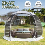 Alvantor Pop Up Screen House Gazebo with Mosquito Netting, Instant UV Resistant Sun Shelter for Patio & Backyard, Portable Canopy Tent for 2-10 Person