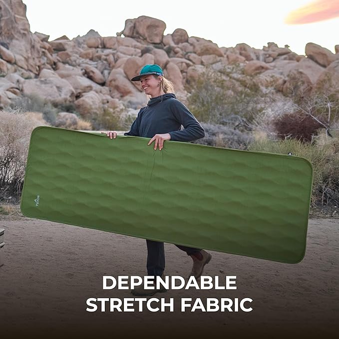 Teton Outfitter Canvas Camping Pad, Comfort Infused Sleeping Pad, Glamping Level Comfort with a Cloud Like Mattress, Perfect with Outfitter Camp Cots