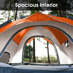 MOON LENCE Pop Up Tent 3-4 Person, 60s Instant Setup Camping Tent with 2 Doors, Water-Resistant & Windproof Dome Tent for Car Camping, Backyard, Traveling