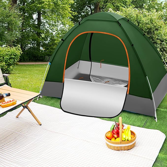 Camping Tents for Homeless Bulk Homeless Backpacking Supplies 2 Person Pop up Adult Waterproof Instant Easy Setup Tent for Hiking, Outdoor, Travel, Camping, Donation
