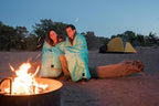Teton Mammoth Queen Size Double Sleeping Bag- A Warm Bag The Whole Family can Enjoy – Great for Camping, Hunting and Base Camp. Compression Sack Included, 40F Teal