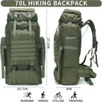 Hiking Backpack for Men 70L/100L Camping Backpack Military Rucksack Molle 3 Days Assault Pack for Climbing | Camping Backpack, 3 Days Assault Pack, for Climbing