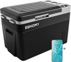 EUHOMY 12 Volt Refrigerator, 32QT(30L) PortableRefrigerator, Car Fridge Usable Battery, CarRefrigerator 12/24V DC 110-240V AC, Portable Freezer for Camping, Travel, Truck, Outdoor