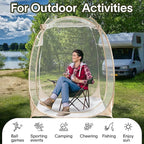 EighteenTek® Pod All Weather Sports Tent with Attached Floor, Instant Outdoor Bubble Tent, Rainproof Camping Sun Shelter for Sports Events Camping Fishing Cheering 1-4 Person