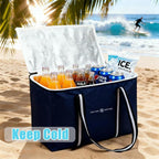 modscape Extra Large Heavy Duty Insulated Food Delivery Bag – Thermal Grocery & Pizza Carrier for Hot & Cold Meals, Catering & Shopping – Foldable Cooler Tote for Travel, Camping & Beach