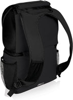 PICNIC TIME NCAA Rhode Island Rams Zuma Backpack Cooler, Soft Cooler Backpack, Lunch Cooler, (Black)