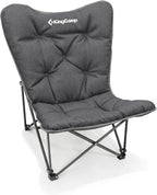 KingCamp Butterfly Chair Oversized XL Camping Chairs for Adults Padded Folding Comfy Camp Chairs 300lbs Heavy Duty with High Back for Bedroom Living Room Dorm Rooms Outdoor Patio Lawn