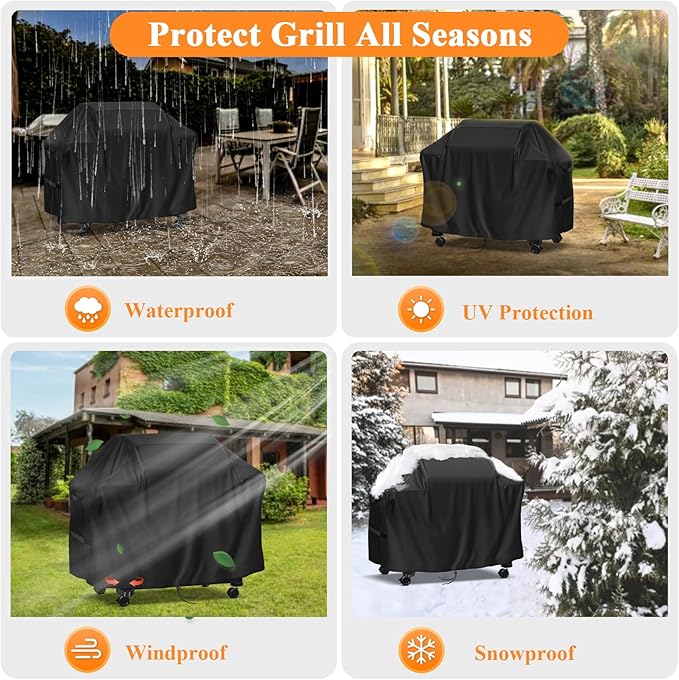 Grill Cover for Weber Slate 30" Griddle, 71inch Outdoor Grill Cover Waterproof for Weber Slate 3400119 Accessories for Flat Top Gas Griddle 1500014-71" L x 24" W x 40" H