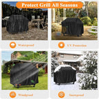 Grill Cover for Weber Slate 36 inch Griddle, 77 inch Outdoor Grill Cover Waterproof for Weber 36 inch Rust-Resistant Gas Griddle -77" L x 27" W x 39" H