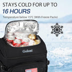 Cooler Backpack, 30 Can Backpack Cooler 4-Sided Cold Retention Technology, Lightweight & Hands-Free for Beach, Camping