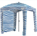 Qipi Beach Cabana - Easy to Set Up Canopy, Waterproof, Portable 6' x 6' Beach Shelter, Included Side Wall, Shade with UPF 50+ UV Protection, Ultimate Sun Umbrella - for Kids, Family & Friends