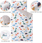 Bunnikins & Clover Toddler Nap Mat with Removable Pillow, Nap Mats for Preschool, Easy Clean Toddler Nap Pad for Kindergarten, Kids Sleeping Bag for Travel Camping