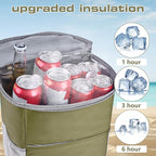 Insulated Cooler Backpack Outdoor - Leak Proof Backpack Cooler 30 Cans, Waterproof Lightweight Cooler Bag for 12h Hot/Cold Retention - Soft Cooler for Travel, Camping, Beach, Lunch