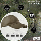 MagnaLite Pro Sport Cap with Hands-Free Magnetized Brim and Powerful Magnetic Rechargeable Mini-LED Attachment