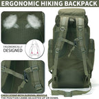 Hiking Backpack for Men 70L/100L Camping Backpack Military Rucksack Molle 3 Days Assault Pack for Climbing | Camping Backpack, 3 Days Assault Pack, for Climbing