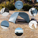 Naturehike Mongar Base 2-3 Person Camping Tent, Lightweight Waterproof Backpacking Tent with Footprint