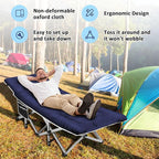 HABUTWAY Camping Cot, Portable Camping Cot for Adult, 28" Wide Sleeping Cot Max Load 600LBS with Thick Mattress and Carry Bag, Portable Camping Bed for Outdoor Camping/Office, Home Nap