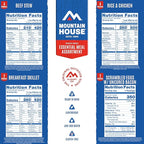 Mountain House Emergency Meal Assortment Kits, Freeze-Dried Survival Food Kit for Disaster Preparedness & Long-Term Storage, 30-Year Shelf Life