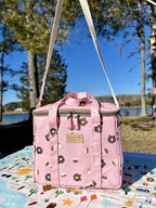 Kwang Min Insulated Insulated Cooler Bag,Reusable Large Lunch Bag for Women, Great for Outdoors,Camping,Party,Premium Quality,Adjustable Strap,Foldable
