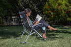 Picnic TIME NCAA Unisex-Adult NCAA Outdoor Rocking Camp Chair, XL Heavy Duty Camping Chair for Adults