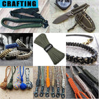 Paracord Nylon Rope Army Green 100ft with 7-Strand Core, 10 Colors and 50/100/200 ft, Type III Parachute Cord 4mm for Camping, Survival, Hiking, DIY, Crafting, Outdoor Utility Rope