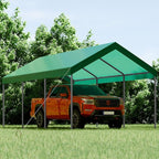 Shintenchi 10x20ft Heavy Duty Carport with UV&Wind Resistant Canopy,Portable Carport Garage Shelter with Stable Powder-Coated Steel Frame,Outdoor Carports for Car,Bike,Camp,Storage-Green