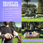 Chillbo Lazybone Inflatable Lounger - Ultimate Inflatable Couch for Maximum Chill - The Perfect Blow Up Couch for Music Festivals Or Lounger for Camping