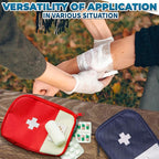 2 Pcs Travel First Aid Bag Empty Portable Storage - Small Medical Bag Empty with Multiple Compartments, 7.1x5.1" Small First Aid Pouch with Zipper Closure - Outdoor Adventure Gift for Camping & Hiking