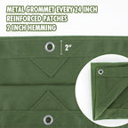 CARTMAN Finished Size 6x8 Feet Green 2PK Canvas Tarp with Rustproof Grommets, Heavy Duty Multipurpose Tarpaulin Cover for Canopy Tent, Roof, Camping, Woodpile
