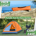 2 Person Camping Tent with Rain Fly and Carrying Bag - Lightweight Outdoor Tent for Backpacking, Hiking, or Beach Use by Wakeman Outdoors