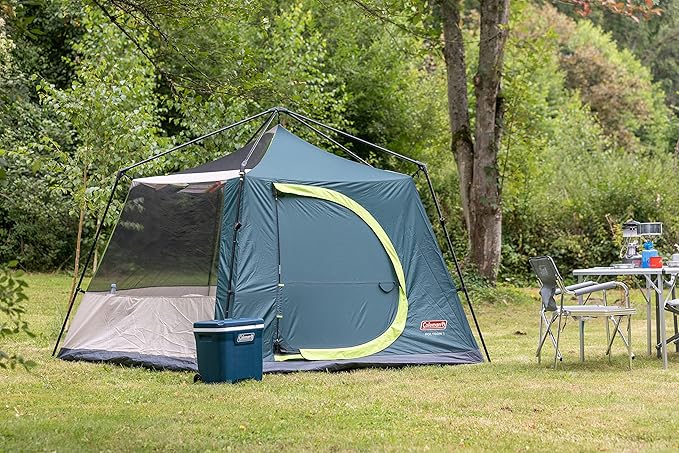 Coleman Polygon 5, Large 5-Person Tent with 360° View, 5 Man Family Tent, Sturdy Steel Pole Construction, Easy to Pitch, 100% Waterproof Camping Tent.