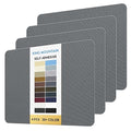 KING MOUNTAIN Canvas Repair Patch 9 x11 Inch 4 Pcs Self-Adhesive Waterproof Fabric Patch for Sofas, Tents, Furniture,Tote Bags, Car Seats (Charcoal Grey)