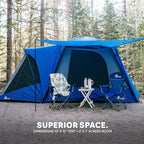 Napier Sportz SUV Tent with Screen Room | 10'x10' Car Camping Tent with 7'x6' Screen Room and Awning | Fits All CUVs, SUVs, Minivans | Sleeps 6 Adults | Blue/Gray | Model 84000