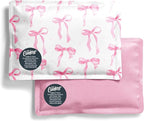 Fit & Fresh Cool Coolers 2 Pack Soft Ice for Lunch Bags, Flexible Stretch Nylon, Durable, Reusable Lunch Box Ice Packs, Soft Ice, Reusable Freezer Packs, Lunch Ice, Easy to Clean, Pink Bows