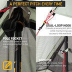 Featherstone Backbone 1 Person Ultralight Tent for Backpacking & El Cordion Closed Cell Foam Sleeping Pad Bundle