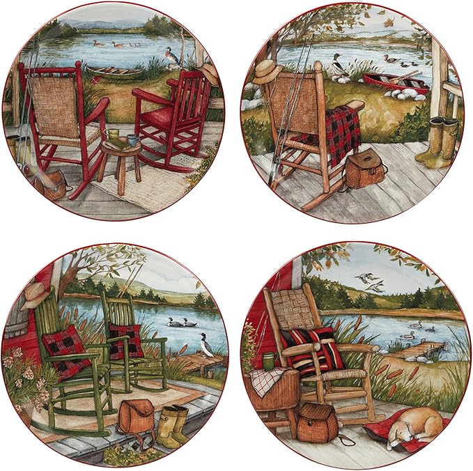 Certified International Lake Retreat 16 pc Dinnerware Set, Service for 4