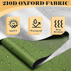 PROLEE Bike Storage Tent,Bike Shed 6.6FT, Waterproof Oxford Fabric Storage Tent for 2-3 Bikes, Outdoor Bicycle Storage with Window Design, Green