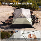 Naturehike Mongar Pro 1/2/3 Person Backpacking Tent,Waterproof Nylon Easy Setup Lightweight Camping Tent