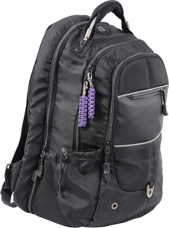 4 Pack Paracord Zipper Pulls for Backpacks, Tents, Trolley Cases, Traveling Cases, Jackets and Many Other Items That with Zippers
