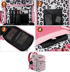LHI Military Tactical Backpack for Men and Women 45L Army 3 Days Assault Pack Bag Large Rucksack with Molle System - Pink Leopard