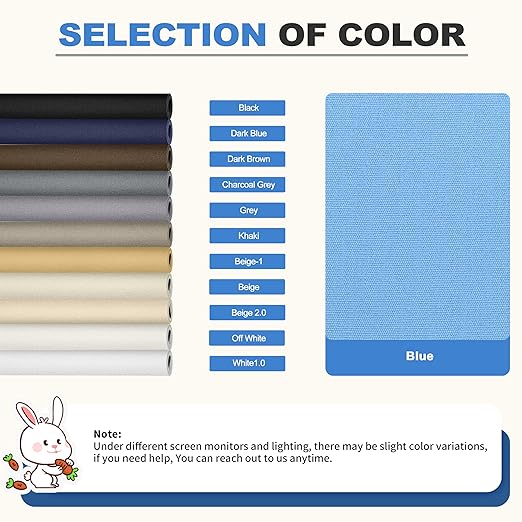 KING MOUNTAIN Canvas Repair Patch 16×60 Inch Self-Adhesive Waterproof Fabric Patch for Sofas, Tents, Furniture,Tote Bags, Car Seats (Blue)