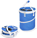 Tirrinia Pop-Up Collapsible Cooler Bag - Insulated, Lightweight with Built-in Cup Holder | Leak-Proof Portable Soft Cooler for Camping, Beach, Picnics, Travel