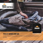 Offroading Gear Inflatable Truck Bed Air Mattress | 6ft to 6.5ft Truck Box | Trekway | Converts to Full Double Size Bed | Durable and Waterproof Compatible with F150, Ram, Supercrew, etc.